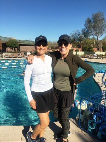 Attending water aerobics when the weather permits in a beautiful heated pool is a wonderful way to freshen my spring workout and stay motivated.
