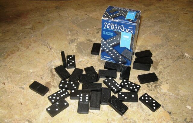 We are playing a lot of games lately and dominoes was on Sunday's agenda.
