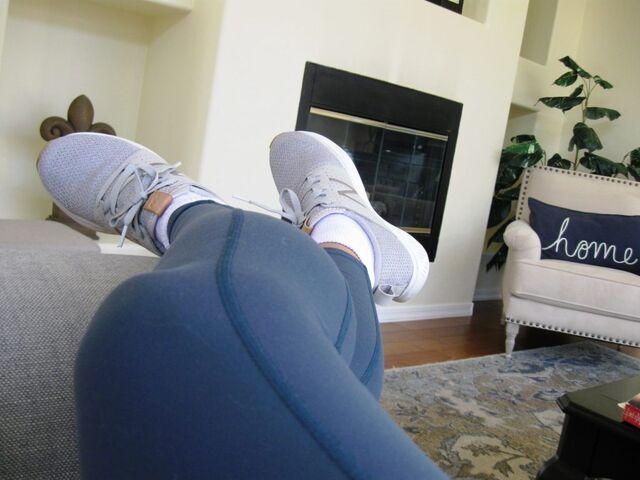 Yoga Pants and Indoor Sneakers - my uniform.  I'm really glad to have these things!